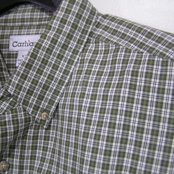 CARHARTT SHIRT SIZE XXL LONG SLEEVE SHIRT GREEN - Picture 1 of 6